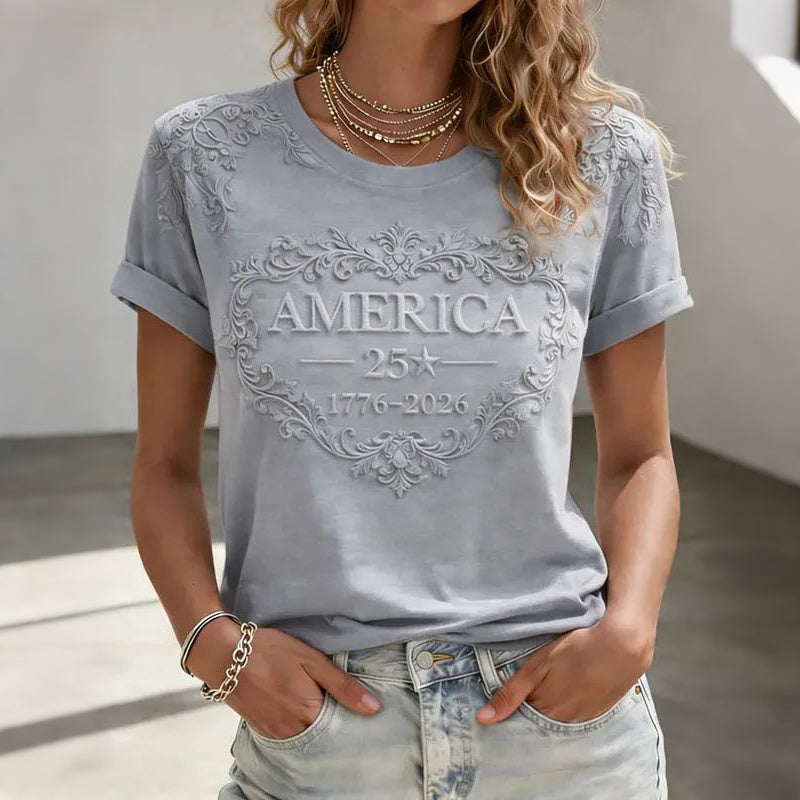 Cardydony Women's American Commemorative T-shirt