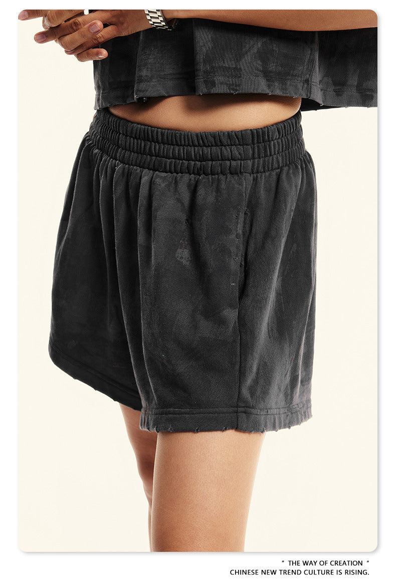 Cardydony Women's Stone Wash Athleisure Shorts | Premium Street Collection