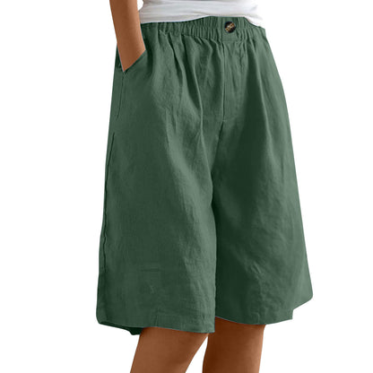 Cardydony Women's Loose High-waist Slim Casual Shorts
