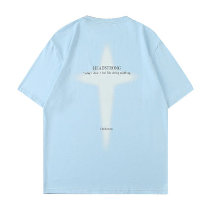 Cardydony Women's 100% Cotton Graphic T-Shirt – Oversized “Headstrong” Streetwear Tee