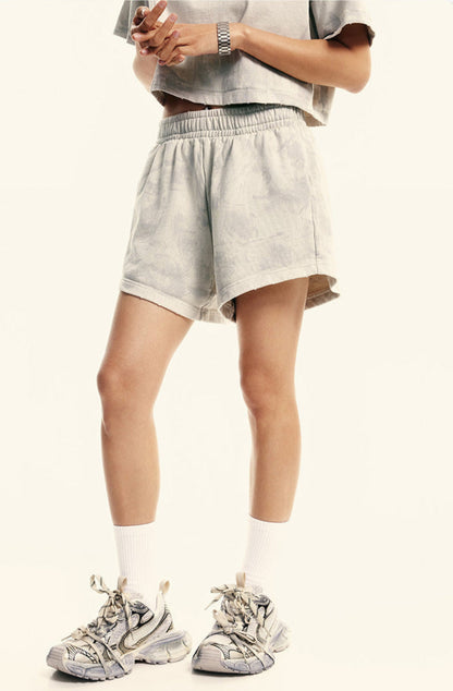 Cardydony Women's Washed Effect Cropped Set