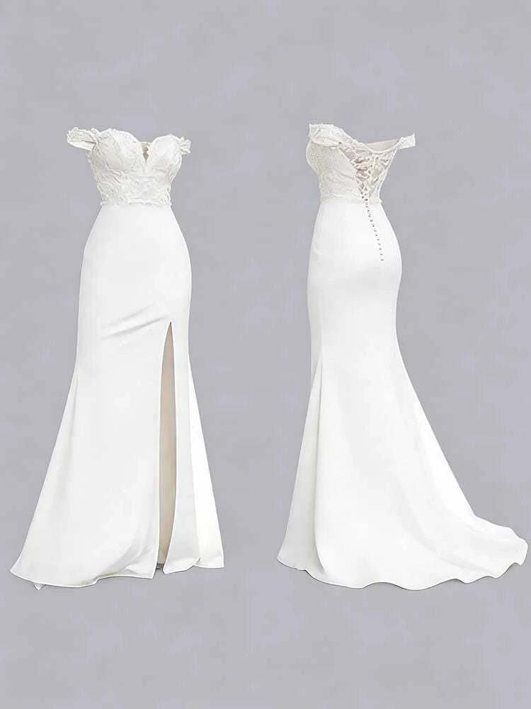 Cardydony Elegant Temperament Sleeveless Lace-embellished Dress