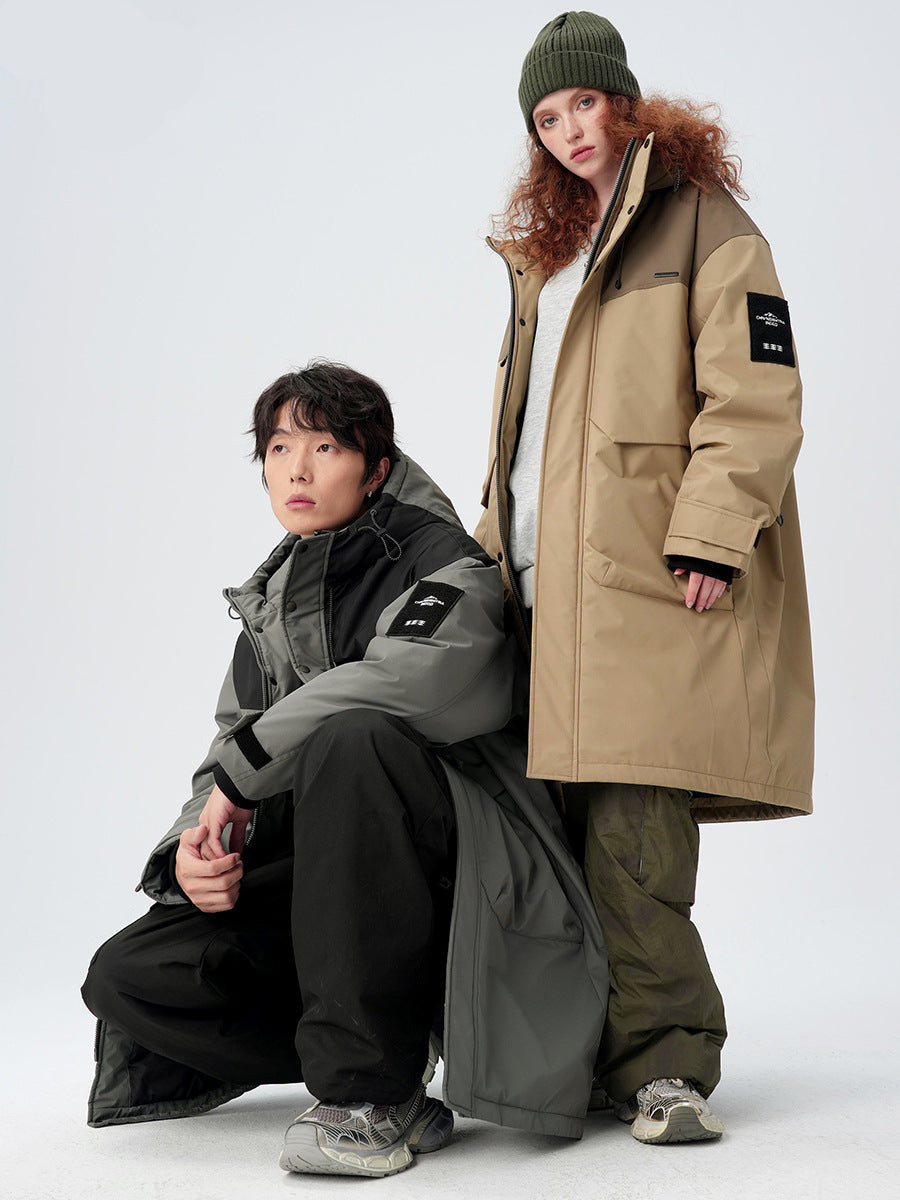 Cardydony Technical Color Block Long Parka