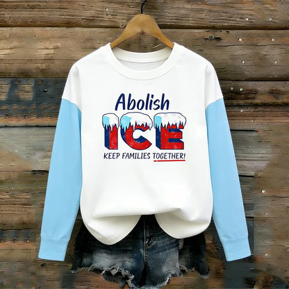 Cardydony Ice Out Inspiration Slogan Printed Long-sleeve T-shirt