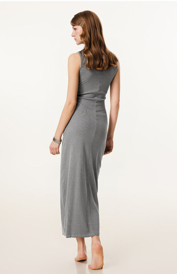 Cardydony Women's Bodycon Maxi Dress | Sleeveless Cotton Blend