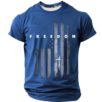 Cardydony Men's American Us Flag Print T Shirt