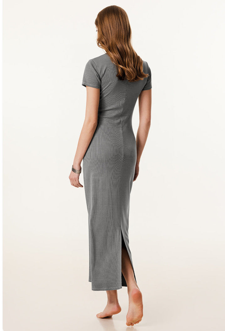 Cardydony Women's Bodycon Maxi Dress | Short Sleeve Slim Fit Dress