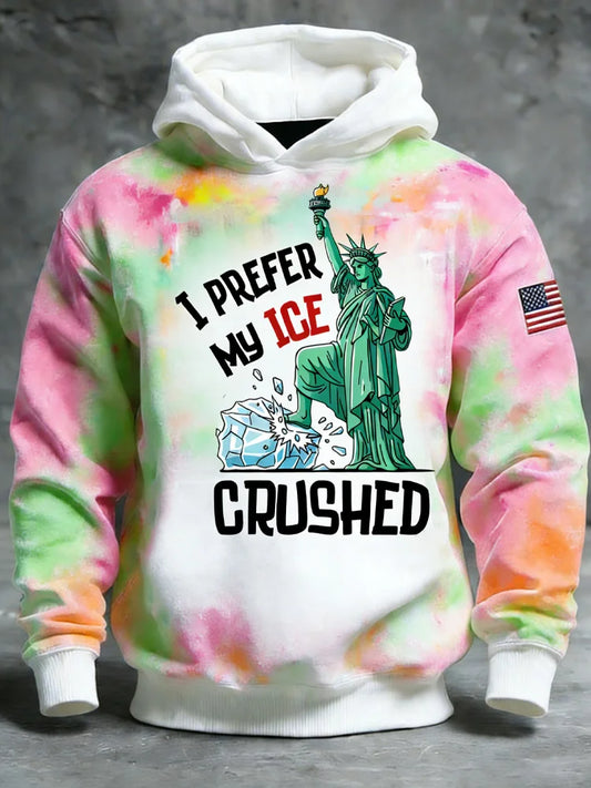 Cardydony I Prefer My Ice Crushed Printed Casual Hoodie