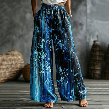 Cardydony Women's Retro Bohemian Style Printed Casual Pants
