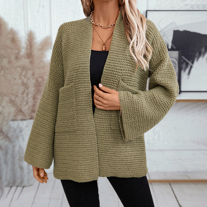 Cardydony Women's Cozy Textured Open-Front Cardigan for Effortless Layering