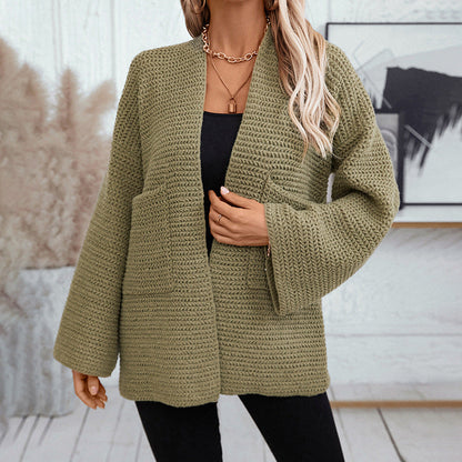 Cardydony Women's Cozy Textured Open-Front Cardigan for Effortless Layering