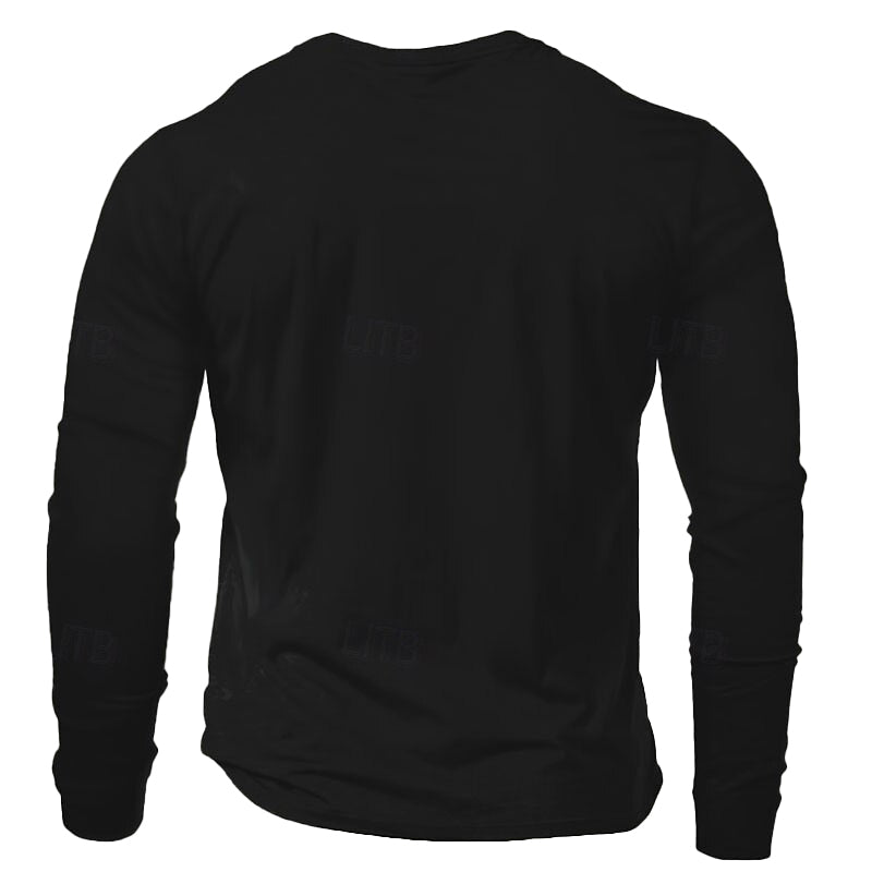 Cardyodny Men's Casual St. Patrick's Day Long-sleeved T-shirt