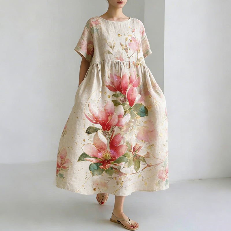 Cardydony Women's Floral Print Comfortable Dress