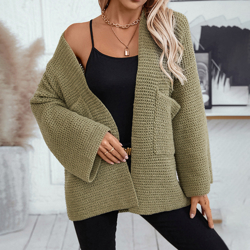 Cardydony Women's Cozy Textured Open-Front Cardigan for Effortless Layering