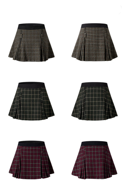 Cardydony Women's Women's Plaid Pleated Skirt | Academy Collection
