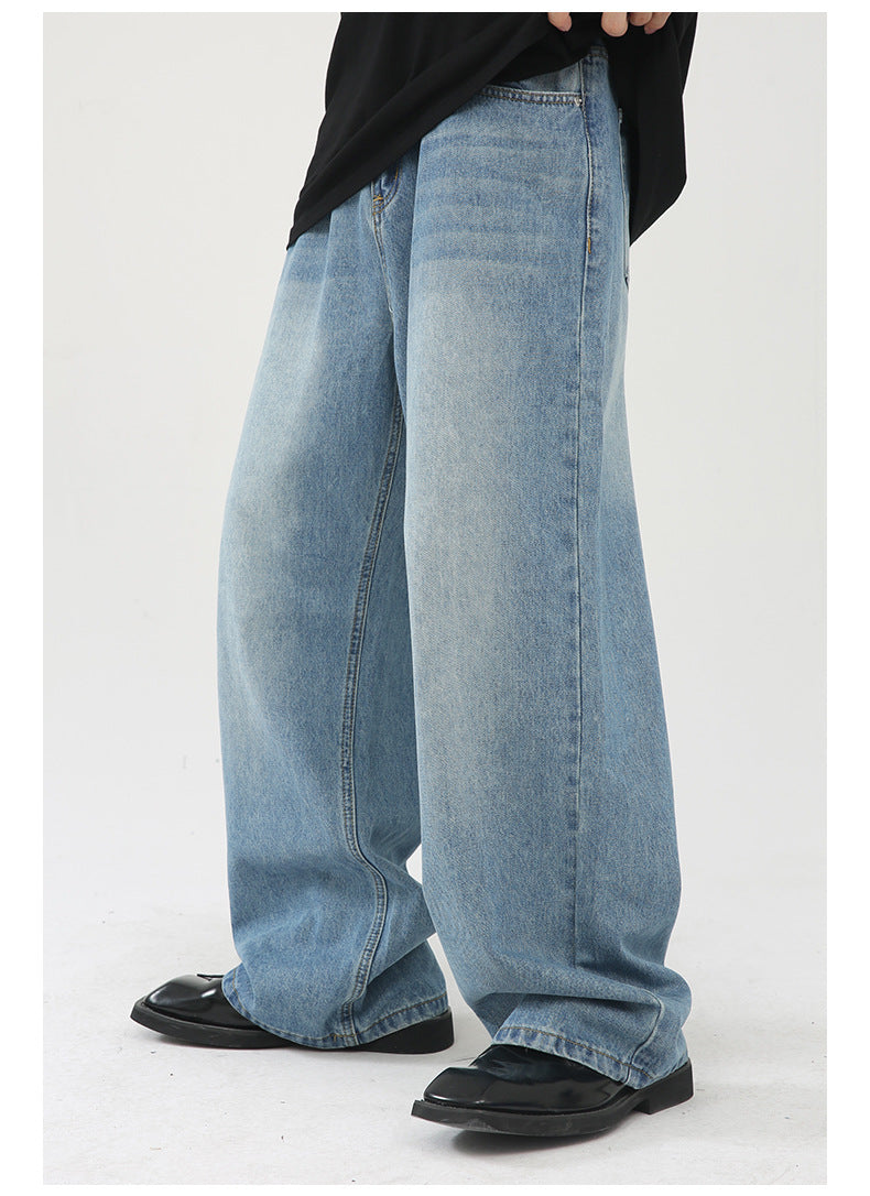 Cardydony Women's Loose Fit Light Wash Wide-Leg Jeans