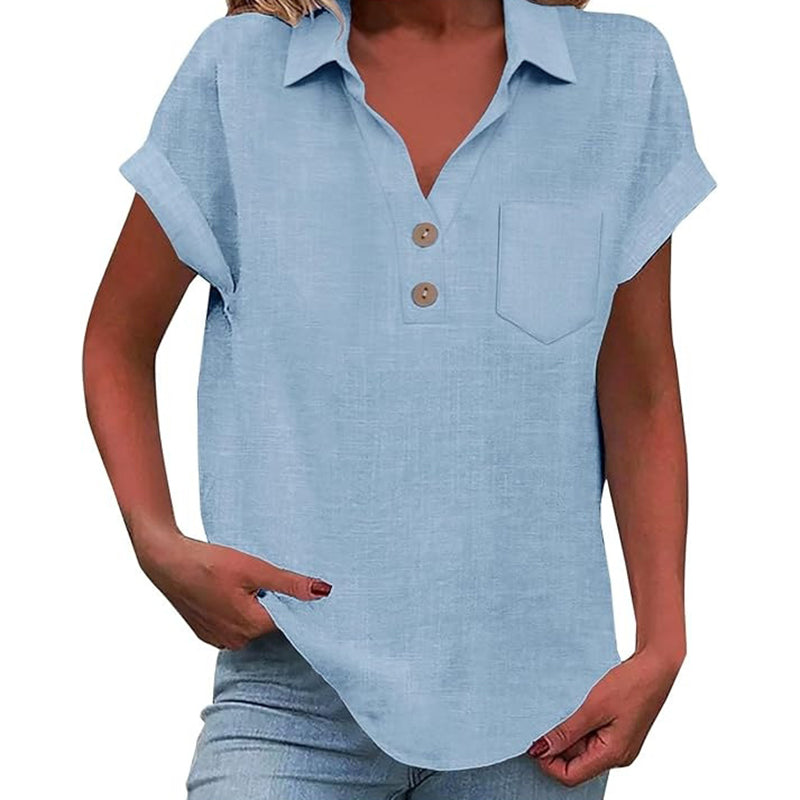 Cardydony Women's Lace Openwork Lantern Sleeve Blouse