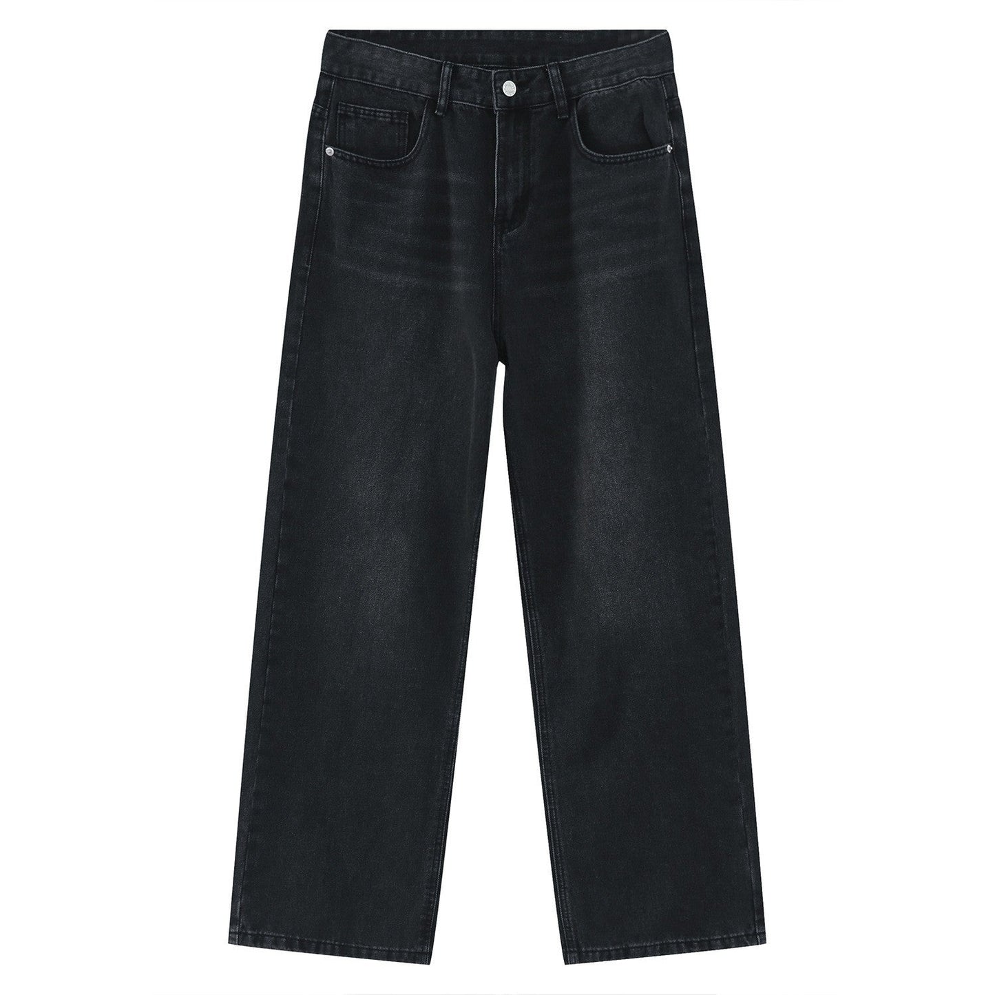 Cardydony Vibrant Vintage Washed Wide-Leg Jeans