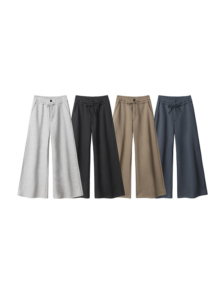 Cardydony Women's Women's Long Street Style Wide-Leg Sweatpants