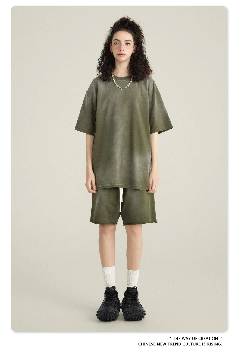 Cardydony Women's Shadow Drop Shoulder Tee | Vintage Wash Streetwear