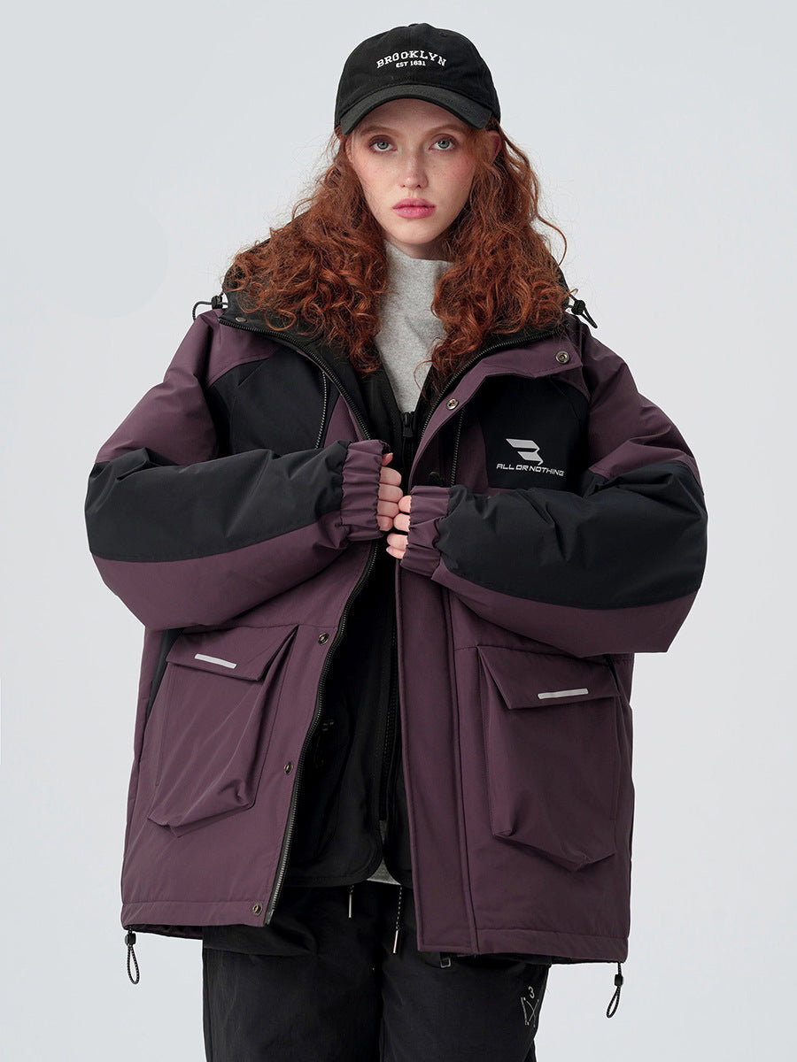 Cardydony Technical Color Block Mountain Parka