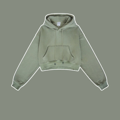 Cardydony Women's Essential Classic Cropped Pullover Hoodie Collection