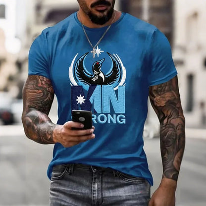 Cardydony Men's Mn Strong Printed T-shirt