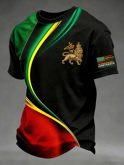 Cardydony Wen's Lion Of Judah Gradient Short-sleeved T-shirt