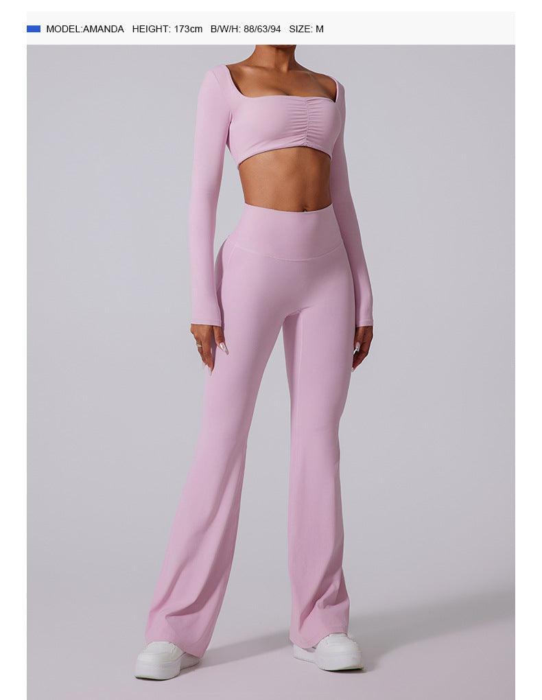 Cardydony Women's High-Waist Flared Leggings: Booty Lift Design, High Waist, Stretchy Fabric