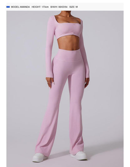 Cardydony Women's High-Waist Flared Leggings: Booty Lift Design, High Waist, Stretchy Fabric