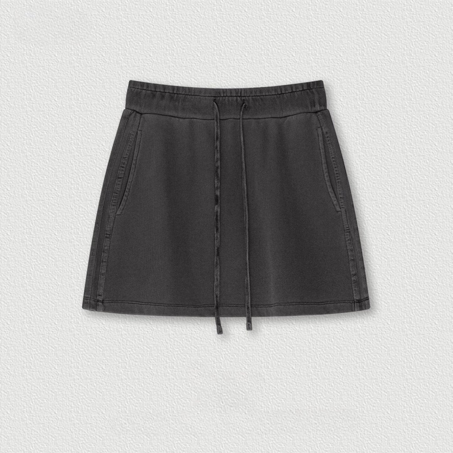 Cardydony Women's High-Waist Cotton Mini Skirt | Vintage Wash Collection