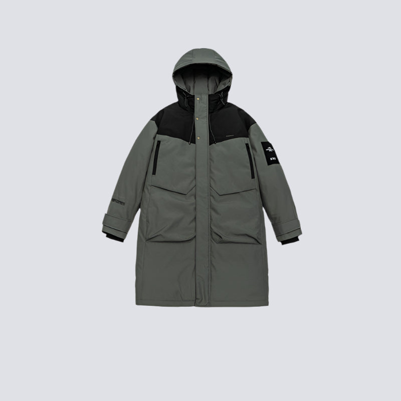 Cardydony Technical Color Block Long Parka