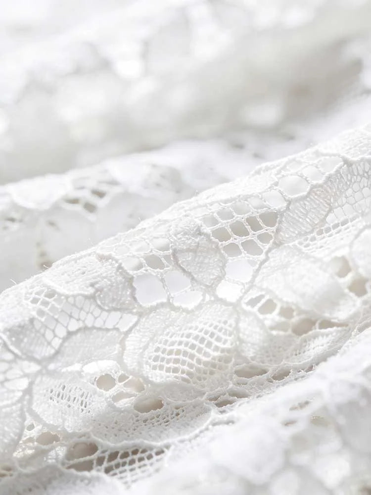 Cardydony Elegant Temperament Sleeveless Lace-embellished Dress
