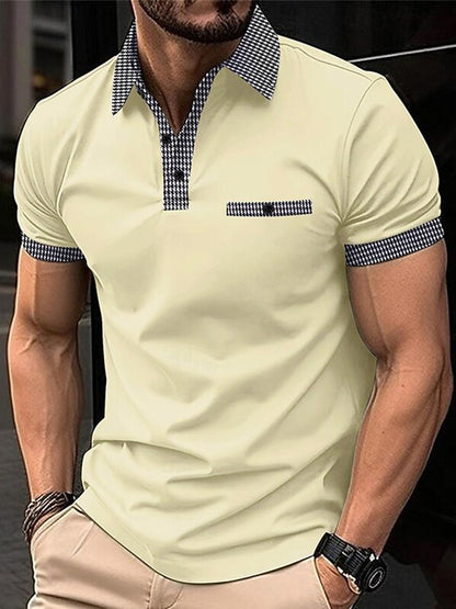 Cardydony Men's Solid Color Golf Sports Polo Shirt