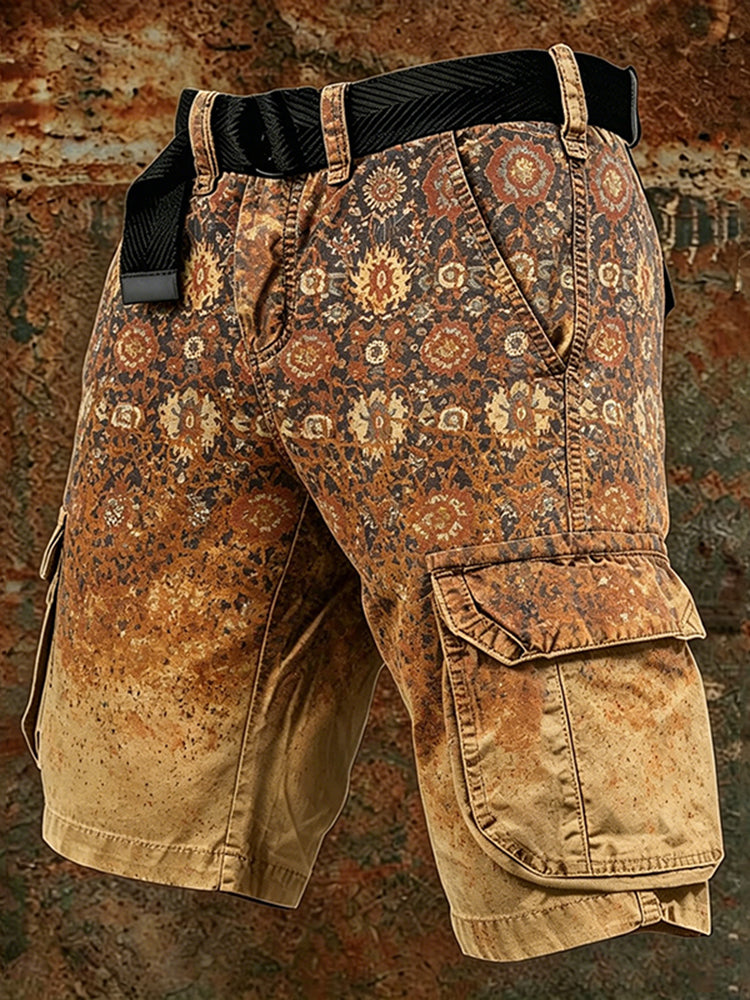 Cardydony Men's Retro Ethnic Outdoor Shorts