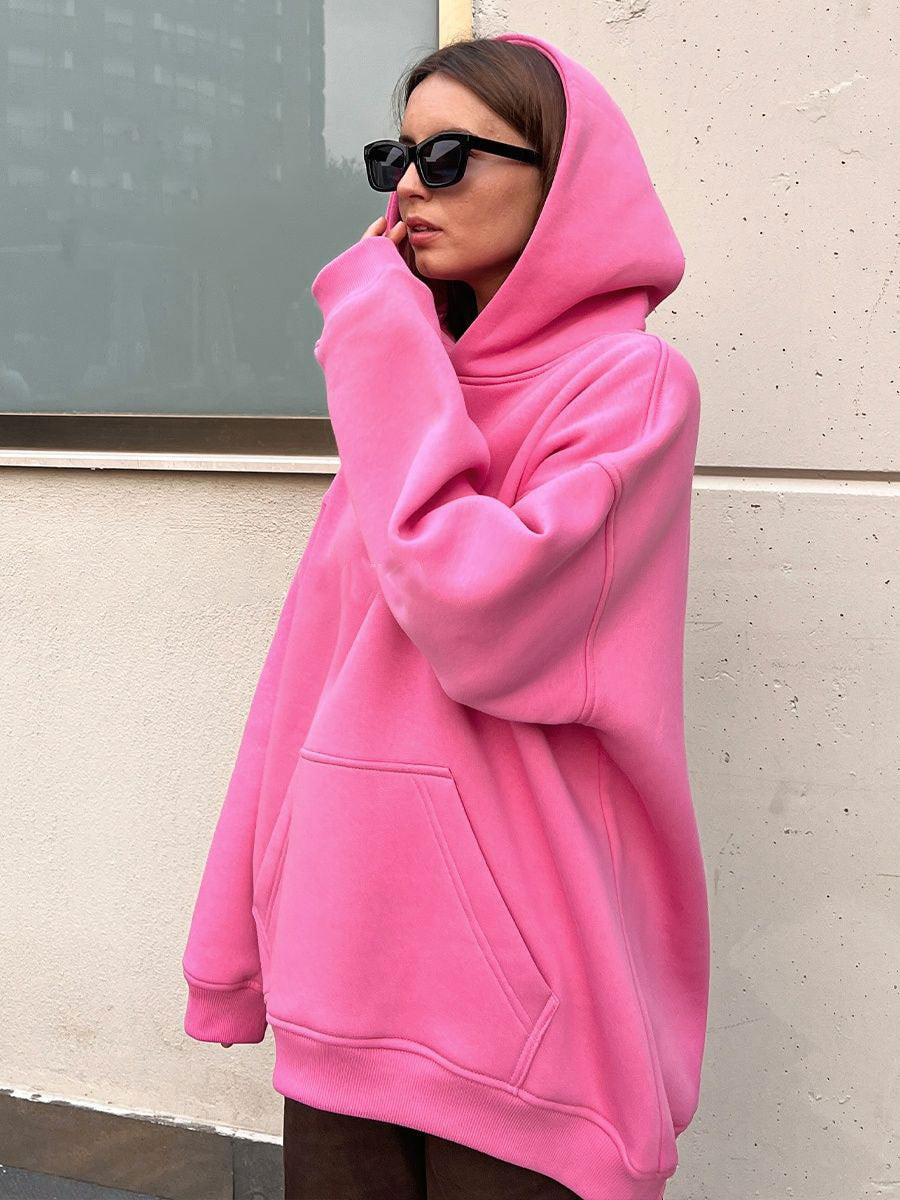 Cardydony Women's Oversized Cotton Blend Pullover Hoodie