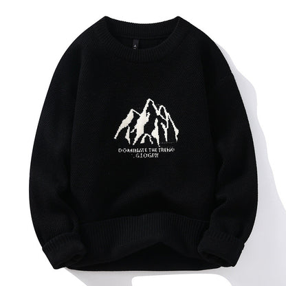 Cardydony Women's Mountain Graphic Sweater | Cozy Winter Pullover