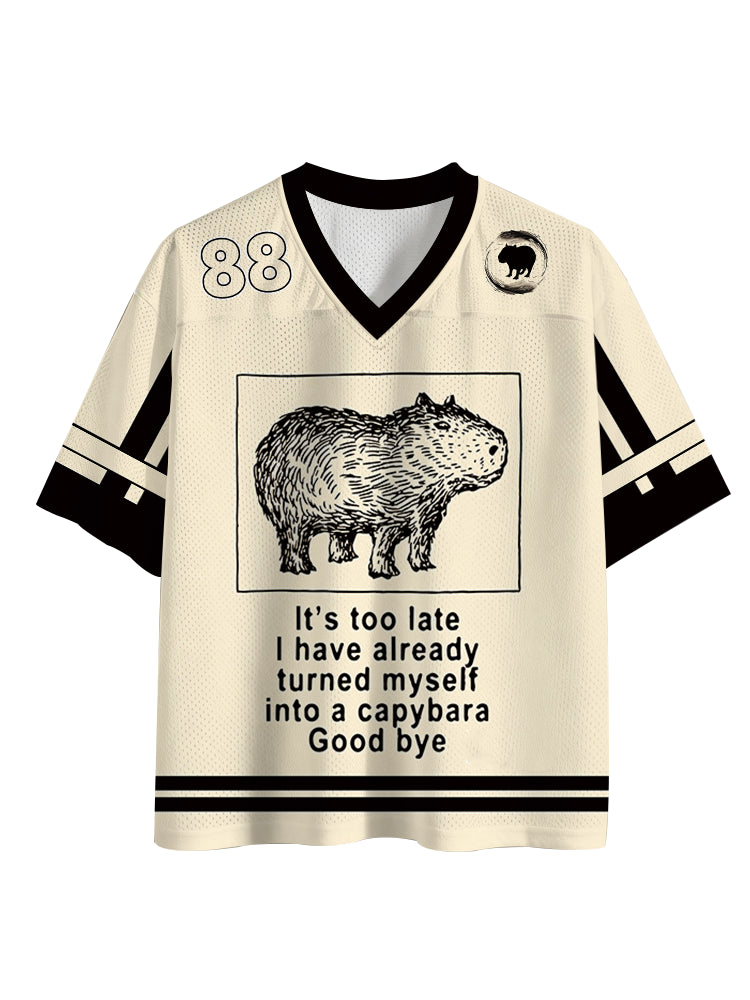 Cardydony I Have Turned Myself Into A Capybara Mesh Jersey