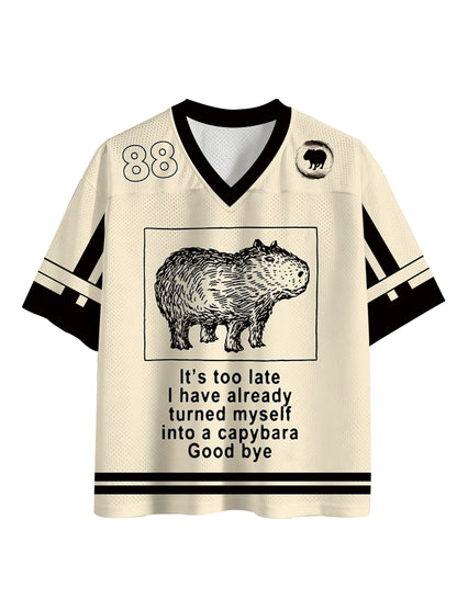 Cardydony I Have Turned Myself Into A Capybara Mesh Jersey