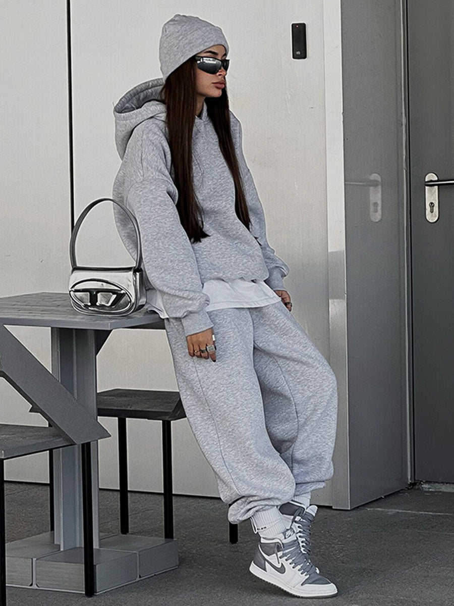 Cardydony Women's Oversized Cotton Blend Athleisure Sweat Set