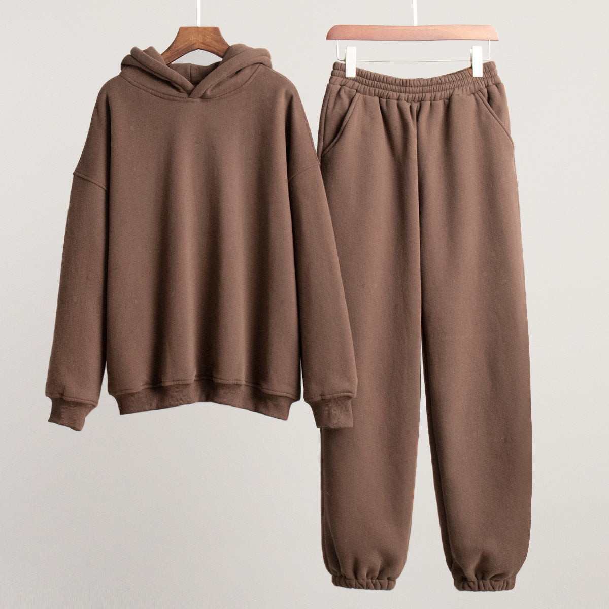 Cardydony Women's Oversized Cotton Blend Athleisure Sweat Set