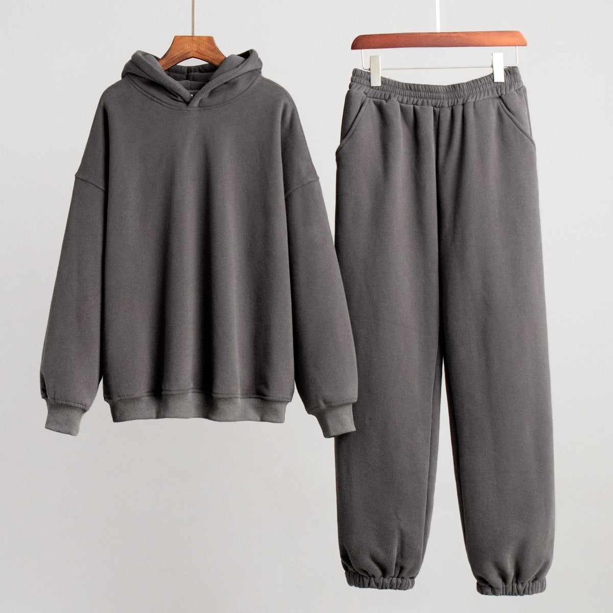Cardydony Women's Oversized Cotton Blend Athleisure Sweat Set