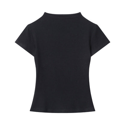 Cardydony Women's Basic Slim-Fit Ribbed T-Shirt