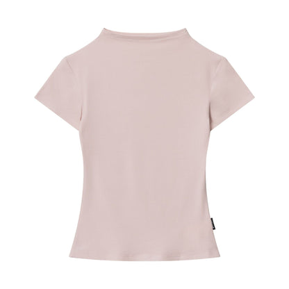 Cardydony Women's Basic Slim-Fit Ribbed T-Shirt