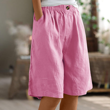 Cardydony Women's Loose High-waist Slim Casual Shorts