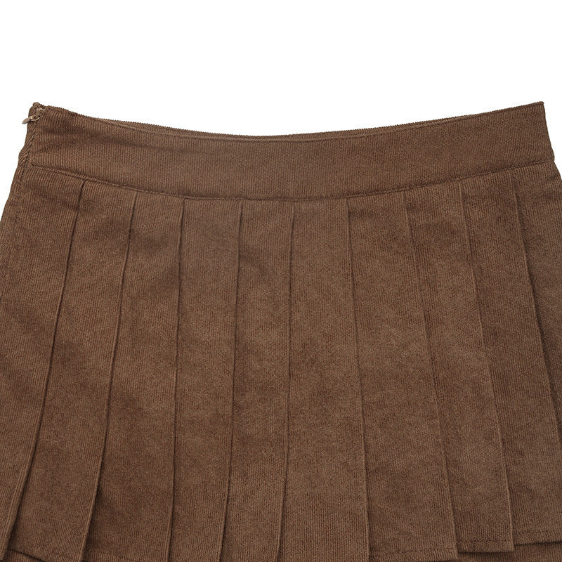 Cardydony Women's Women's Pleated Mini Skirt | High Waist A-Line Skort