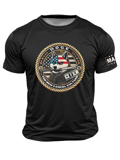 Cardydony Men's Retro Us America 250 Year Anniversary Veterans Day Print T Shirt