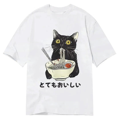 Cardydony Cats Eat Ramen Noodles Classic T-shirt