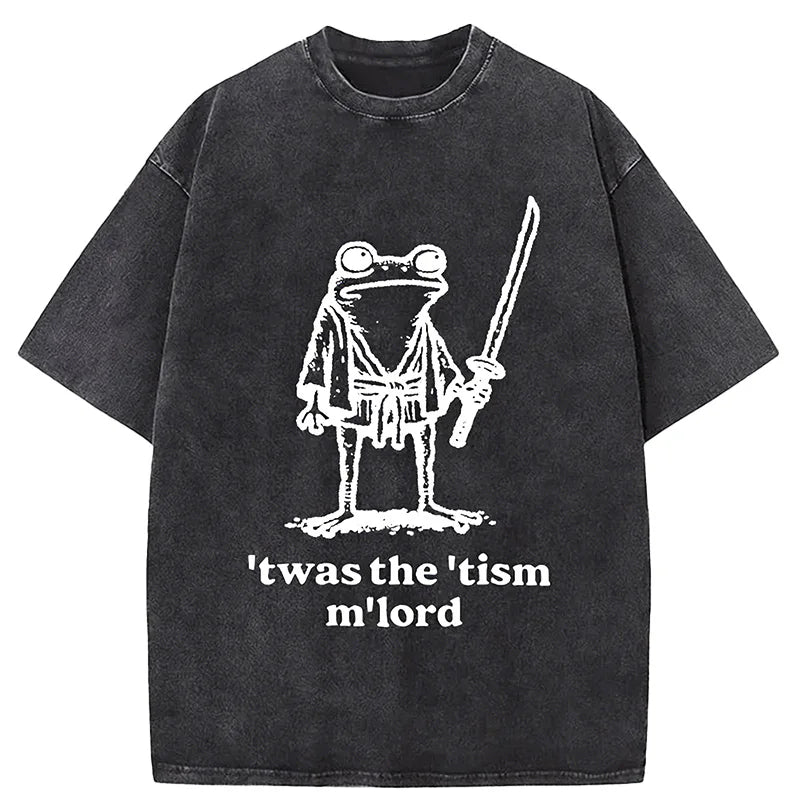 Cardydony Focused Samurai Frog Washed T-shirt