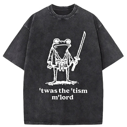 Cardydony Focused Samurai Frog Washed T-shirt